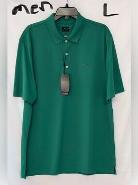 Greg Norman Collection Teal-Green Performance Polo
